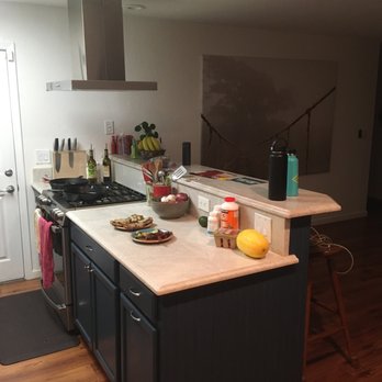 Block Tops - Made sure to make it all one slab, no seams - Countertop Installation Near Me - Sacramento, California Block Tops - Made sure to make it all one slab, no seams - Countertop Installation Near Me - Sacramento, California