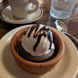 Ending with a very nice well sized chocolate lava cake.
