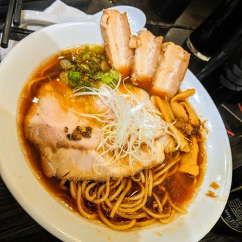Konjiki Ramen - Intense Shoyo Signature Clam Broth Ramen with added Braised Pork Belly - Ramen Near Me - Toronto, Ontario Konjiki Ramen - Intense Shoyo Signature Clam Broth Ramen with added Braised Pork Belly - Ramen Near Me - Toronto, Ontario