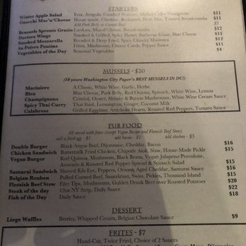 Granville Moore's - Dinner menu - New American Near Me - Washington, DC, District of Columbia Granville Moore's - Dinner menu - New American Near Me - Washington, DC, District of Columbia