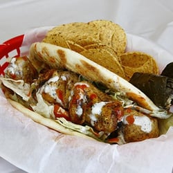 Long Beach Kebabs Trailer - Our Most popular Chicken Wrap...Yummmmyy