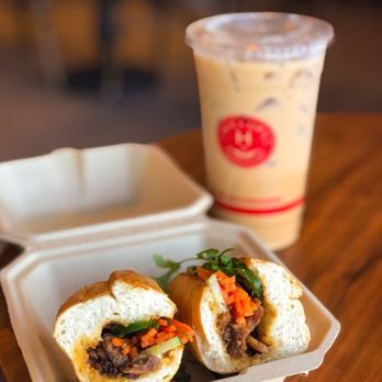 Hiccups - BBQ Pork Banh Mi and Coconut Coffee - Coffee & Tea Near Me - Long Beach, California