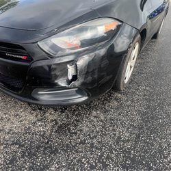Laserline Collision Center - Damage to front bumper & light