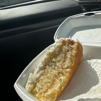 la Madeleine - The cake looks like it was just thrown in the box - Breakfast & Brunch Near Me - Alexandria, Virginia la Madeleine - The cake looks like it was just thrown in the box - Breakfast & Brunch Near Me - Alexandria, Virginia