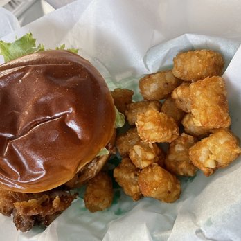 Oasis Diner - Original Tenderloin with Tater Tots - Diners Near Me - Plainfield, Indiana