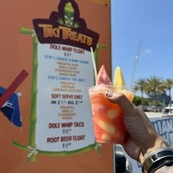 Tiki Treats - Pineapple whip, strawberry whip with lemonade rockstar