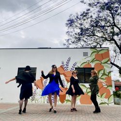 Mud Hen Clay and Art Studio - Exterior / Mural in parking lot by @AshlynCraigArt