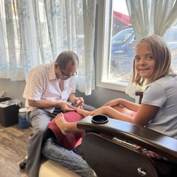 LV Nails - Grand daughter getting top treatment!
