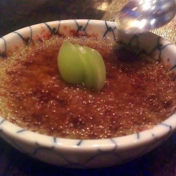 Umai - Green tea creme brûlée - Japanese Near Me - Chicago, Illinois Umai - Green tea creme brûlée - Japanese Near Me - Chicago, Illinois