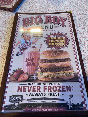 Menu photo 1 Big Boy Wisconsin Dells Wisconsin Dells, WI