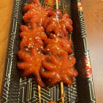 Sushi Nini - Baby Octopus Skewers (2) - sweet and savory - Sushi Bars Near Me - Round Rock, Texas Sushi Nini - Baby Octopus Skewers (2) - sweet and savory - Sushi Bars Near Me - Round Rock, Texas