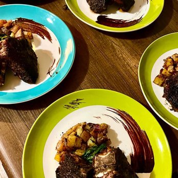 Indulgence by Natasha - Lamb Chops with spinach and potatoes - Personal Chefs Near Me