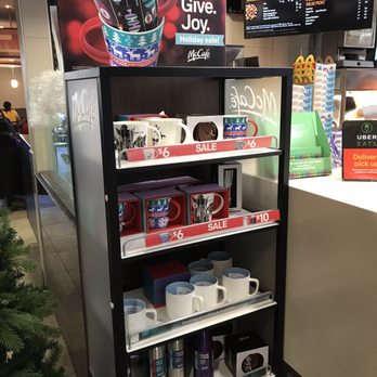 McDonald's - a display of coffee cups and mugs - Fast Food Near Me - Mississauga, Ontario