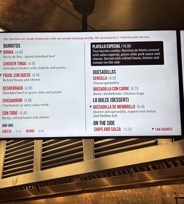 Menu photo 7 Burritos La Palma Costa Mesa, CA