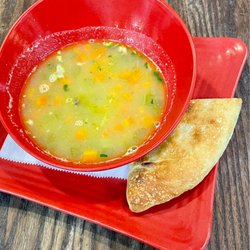 Giacomo's - Chicken with, the sign says - pastini soup