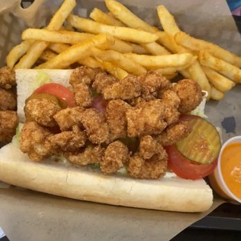 Bayou Jack's Cajun Grill - Roanoke - Po' Boy (substitute fried gator for fried shrimp) - Cajun/Creole Near Me - Roanoke, Texas