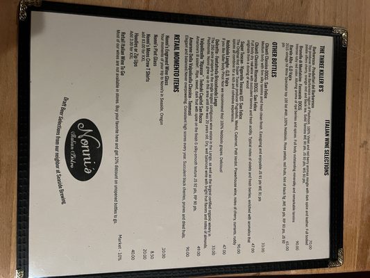 Menu photo 8 Nonni's Italian Bistro Seaside, OR