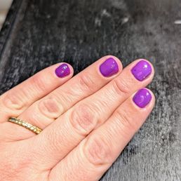Gorgeous builder gel manicure with Madam Glam non-toxic gel polish