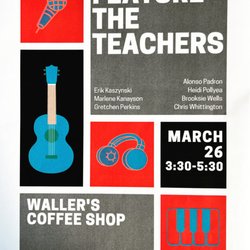 Firehouse Guitars and Music - Firehouse Guitars and Music teacher Concert at Waller's Coffee on march 26 2023.