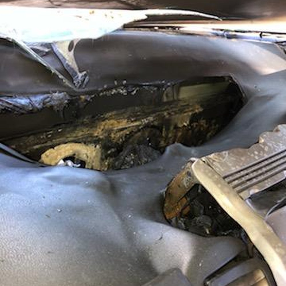 Meineke Car Care Center - My car after it burned after these guys serviced it - Auto Repair Near Me - Fallbrook, California Meineke Car Care Center - My car after it burned after these guys serviced it - Auto Repair Near Me - Fallbrook, California