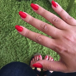 Love my nails! Done by Milena (: They have a special now for $25 for mani/pedi.