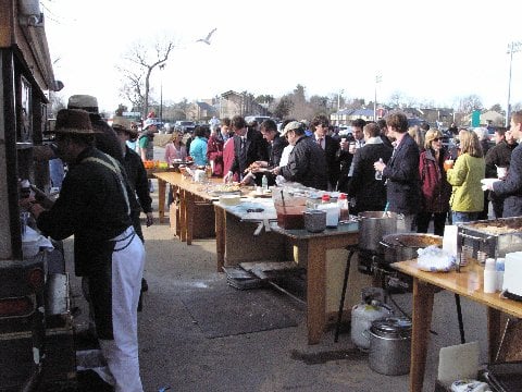 Big Green Truck Pizza by null