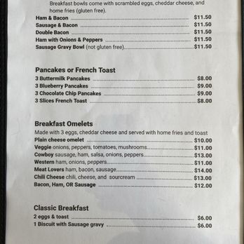 The Richford Diner - Breakfast menu Days/Times at the top - Diners Near Me - Richford, New York The Richford Diner - Breakfast menu Days/Times at the top - Diners Near Me - Richford, New York