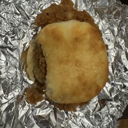 Tammy's Biscuit Barn - Tenderloin and egg biscuit W