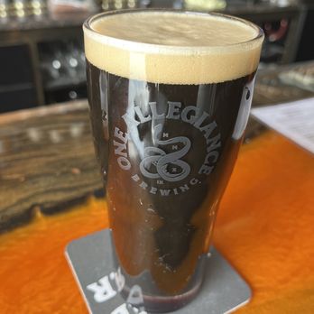 One Allegiance Brewing - Enjoying a pint of crawlspace porter - Brewpubs Near Me - Chicago Ridge, Illinois One Allegiance Brewing - Enjoying a pint of crawlspace porter - Brewpubs Near Me - Chicago Ridge, Illinois