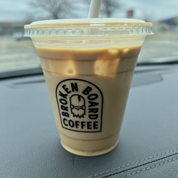 Broken Board Coffee - a cup of iced coffee - Coffee & Tea Near Me - Madison, Wisconsin