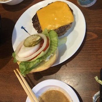 Tanaka Saimin - Cheese burger homemade burger. - Japanese Near Me - Honolulu, Hawaii Tanaka Saimin - Cheese burger homemade burger. - Japanese Near Me - Honolulu, Hawaii