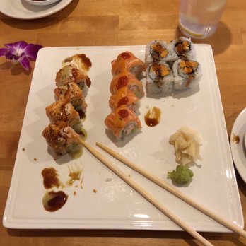Sakura Sushi - Pink Godzilla, Sakura, sweet potato rolls - Sushi Bars Near Me - Schaumburg, Illinois Sakura Sushi - Pink Godzilla, Sakura, sweet potato rolls - Sushi Bars Near Me - Schaumburg, Illinois