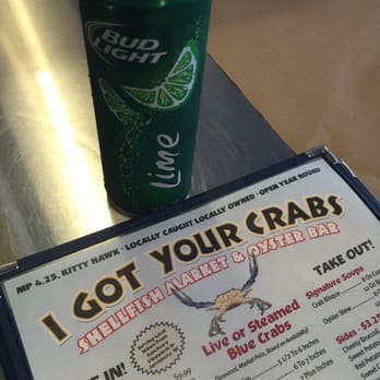 I Got Your Crabs - One of our favs in OBX. First night here, we go there and will return a few more times before we leave! - Seafood Near Me - Kitty Hawk, North Carolina I Got Your Crabs - One of our favs in OBX. First night here, we go there and will return a few more times before we leave! - Seafood Near Me - Kitty Hawk, North Carolina