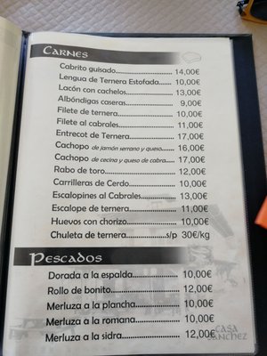 Menu photo 3 Casa Sanchez Tornín, O