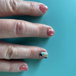 Just another angle. Look at those arthritic fingers; having pretty nails makes me happy!