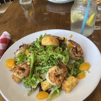 The American - Grateful Goat Salad with grilled shrimp! - New American Near Me - Bainbridge, Georgia The American - Grateful Goat Salad with grilled shrimp! - New American Near Me - Bainbridge, Georgia