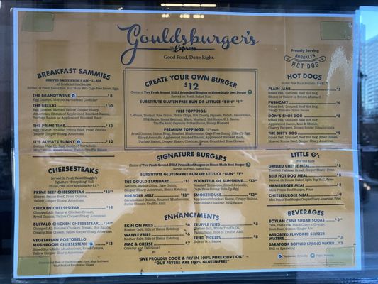 Menu photo 2 Gouldsburger's Express Philadelphia, PA