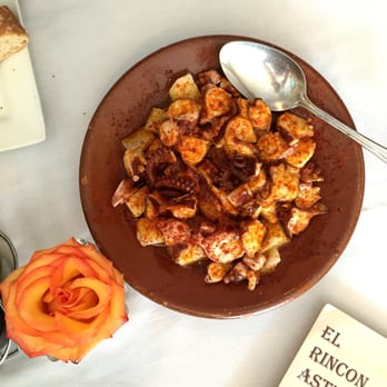 El Rincon Asturiano - Pulpo a la Gallega /tender and savory/ one of the best I've had. - Spanish Near Me - Miami, Florida