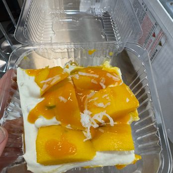 Mandi Xpress - They always have homemade cheesecake and baklava, but they also bake specialty cakes. This one is fresh mango cake - OMG! Amazing. - Coffee & Tea Near Me - Riverside, California Mandi Xpress - They always have homemade cheesecake and baklava, but they also bake specialty cakes. This one is fresh mango cake - OMG! Amazing. - Coffee & Tea Near Me - Riverside, California
