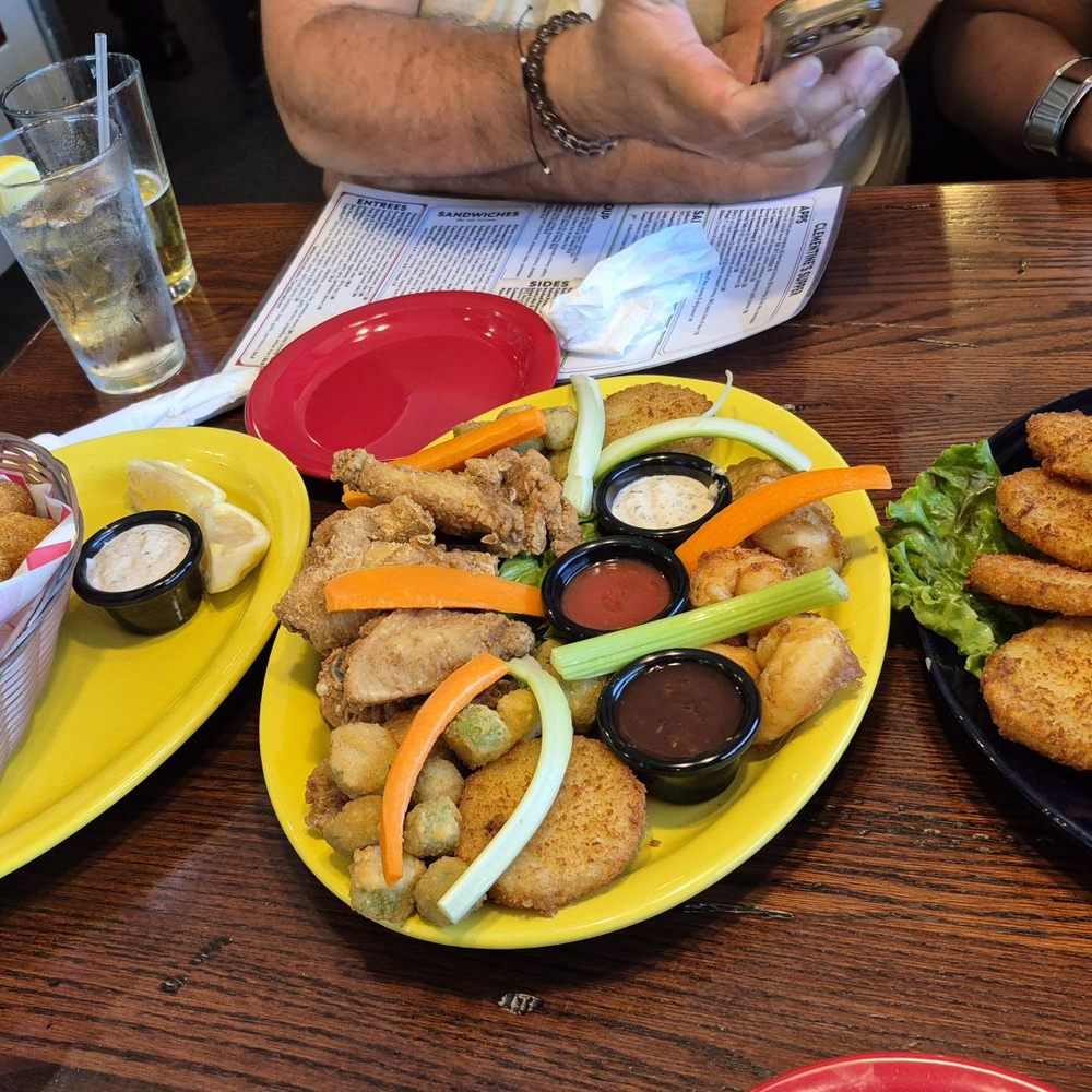 Clementine's - Appetizer spread. Must order fried fish basket! - Soul Food Near Me - San Ramon, California Clementine's - Appetizer spread. Must order fried fish basket! - Soul Food Near Me - San Ramon, California