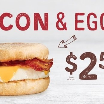 A&W - a bacon and egg breakfast sandwich - Fast Food Near Me - Winnipeg, Manitoba