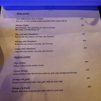 Onyx Tulum Restaurant Bar - Mexican Near Me - Tulum, ROO
