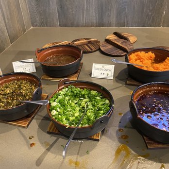 Mo Mo Paradise - Sauce section, no satay since it's not Taiwanese Shabu - Japanese Near Me - Arcadia, California