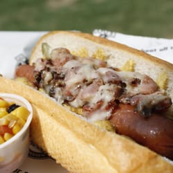 Gandolfo's - Pastrami Dog and Summer Corn Salad