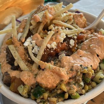 Mezeh - Shawarma heat bowl. Massive and delicious! - Mediterranean Near Me - Oxon Hill, Maryland