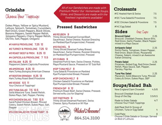 Menu photo 3 Boston Annie's - Subs, Salads, Sweets Gaffney, SC Menu photo 3 Boston Annie's - Subs, Salads, Sweets Gaffney, SC