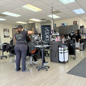 Salon Success Academy - Hair stylist station. - Cosmetology Schools Near Me - Redlands, California Salon Success Academy - Hair stylist station. - Cosmetology Schools Near Me - Redlands, California