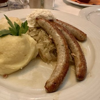 Paulaners - Sausages with mashed potatoes and sauerkraut - German Near Me - Dresden, SN