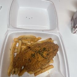 Mardi Gras Daiquiri - Catfish with Fries