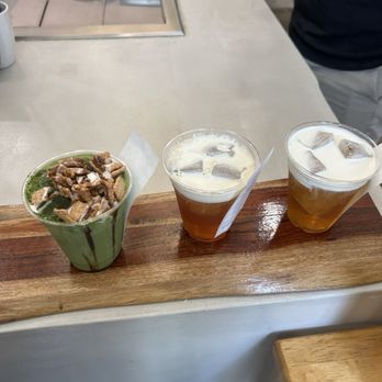 Le Phant Milk Tea - Cinnamon Toast Crunch Double Matcha, Sayang Oolong Tea, and High Mountain Oolong Tea - Bubble Tea Near Me - Los Angeles, California Le Phant Milk Tea - Cinnamon Toast Crunch Double Matcha, Sayang Oolong Tea, and High Mountain Oolong Tea - Bubble Tea Near Me - Los Angeles, California